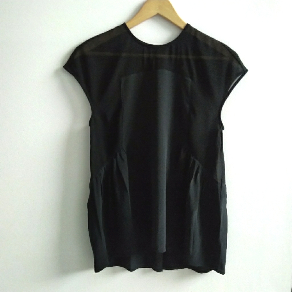 Elevated Black Silk Blouse